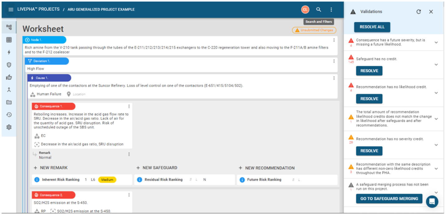 Validation warning and errors Validation warning and errors